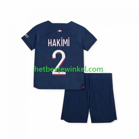 Paris Saint Germain Hakimi 2 Voetbalshirts Kind Thuis 2023-24